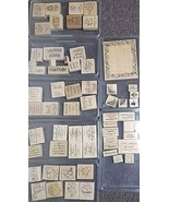 Stampin&#39; Up! (Lot Of 7 Sets) Wood Mounted Rubber Stamps Assorted Designs... - $469.09 MXN