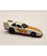 1993 Mattel HOT WHEELS Die-cast Super Car Dragster Rare White Orange Fla... - $21.99 CAD