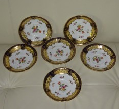 6 Antique Aynsley English Bone China Saucers #4294 with 1891-1905 Stamp - £51.32 GBP