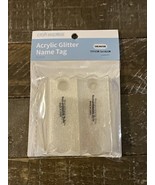CRAFT EXPRESS ACRYLIC GLITTER NAME TAG 1.3 X 3.2&quot; SUBLIMATION - $544.58 MXN