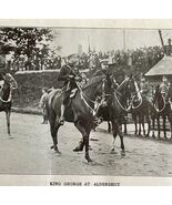 1914 King George On Horse Aldershot Equestrian WW1 Print Antique Militar... - $39.99