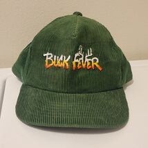 Vintage Buck Fever Green Snapback Corduroy Hunting Trucker Hat 80s / 90s - $331.35 MXN