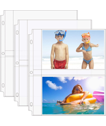 30 Pack 5X7 Photo Sleeves for 3 Ring Binder (120 Pictures), Heavy-Duty A... - €8,97 EUR