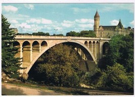 Luxembourg Postcard Pont Adolphe &amp; Caisse d&#39;Epargne - £1.57 GBP