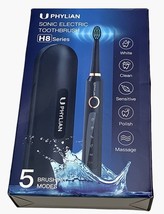 Uphylian Sonic Electric Toothbrush H8 Series 5 Modes Travel Case HH06008-PIK - £23.52 GBP