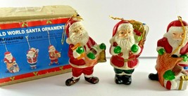Vintage House of Lloyd Christmas Around The World Old World Santa Ornaments NIB - £17.92 GBP