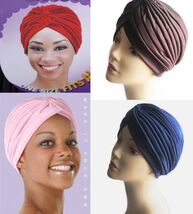 Women&#39;s Turban Hats Chemo Headcover Stretchable  Black, White, Brown, Na... - €2,99 EUR