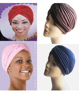 Women&#39;s Turban Hats Chemo Headcover Stretchable  Black, White, Brown, Na... - $63.78 MXN