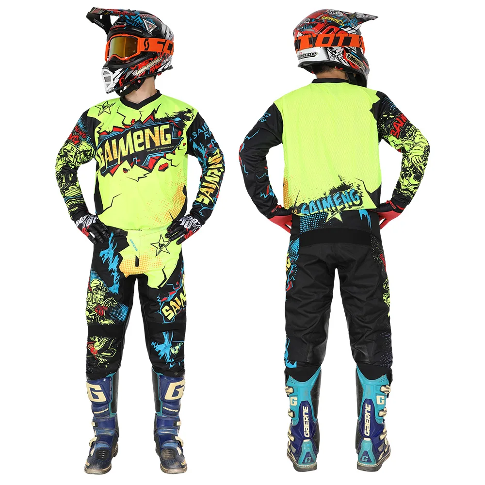 motocross gear set Racer MX Mens Kits MTB Women&#39;s Off-road Motorcycle Jersey &amp; - £98.89 GBP