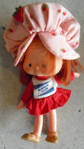 Vintage 1979 Vinyl Plastic Strawberry Shortcake Girl Doll 5&quot; Tall - $14.85