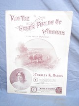 Antique 1900s &quot;Mid The Green Fields Of Virginia&quot; Sheet Music #217 - £15.81 GBP