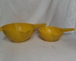 Lot of 2 Vintage Yellow Tupperware Strainer Colanders #1200 &amp; #1523 - 1 ... - £12.93 GBP
