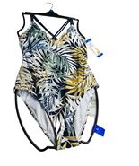 NEW Women&#39;s Hurley One Piece Swim Suit Green Palm Size Large - €31,29 EUR