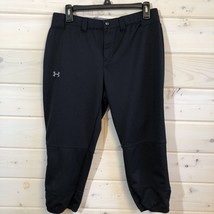Under Armour Softball Capri Womens Size Medium Crop Pants Black Baseball Capris - £13.79 GBP