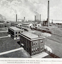 Pennsylvania Salt Manufacture Babcock Wilcox Boiler 1923 Steam Industria... - $34.91 CAD