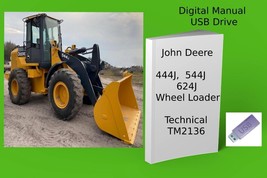 John Deere 444J  544J  624J Wheel Loader Repair Technical Manual See Description - £18.75 GBP