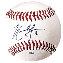 Nathaniel Lowe Texas Rangers Signed Baseball 2023 World Series Autograph Proof - £102.25 GBP