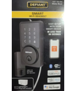 Defiant Square Matte Black Smart Hub  space Wi-Fi Deadbolt 1007 769 066 - $139.38 CAD