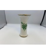 Herend Chinese Bouquet Green Vase 6 5/8&quot; - £137.60 GBP