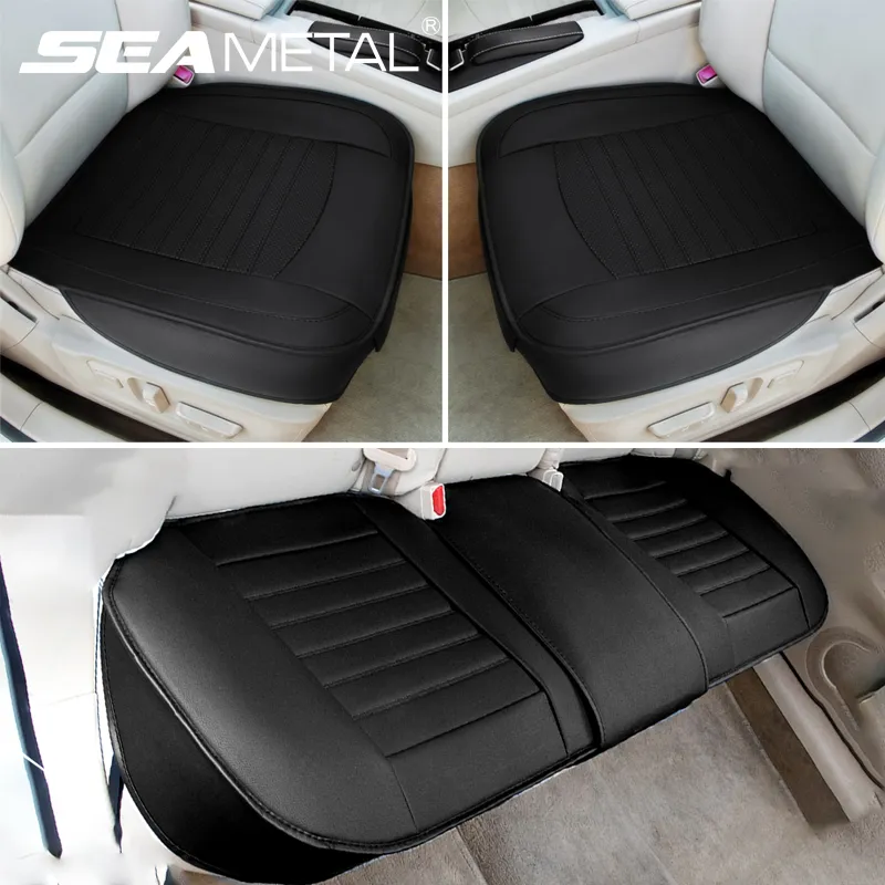 SEAMETAL Premium Car Seat Cover PU Leather Wrapped Vehicle Seat Protector - £15.94 GBP+