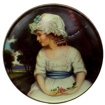 Vintage Tin Thorne’s Toffee Leeds England Candy Trinket Box Young Girl i... - $22.95