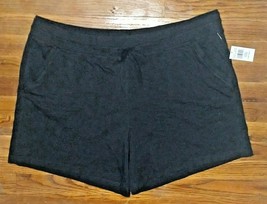 32 Degrees Cool Shorts Black Women Elastic Waist Pull On Size XXL Pockets - $14.85