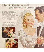 Camay Soap Mr Mrs Paul Gavert 1948 Advertisement Wedding Fashion DWNN14 - €25,73 EUR