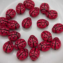 Czech Glass Lady Bugs - $2.50