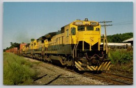 Susquehanna Dash 8&#39;s Led By No. 4026 w/ Stack Train NY-7 In Warwick Postcard D36 - £3.11 GBP