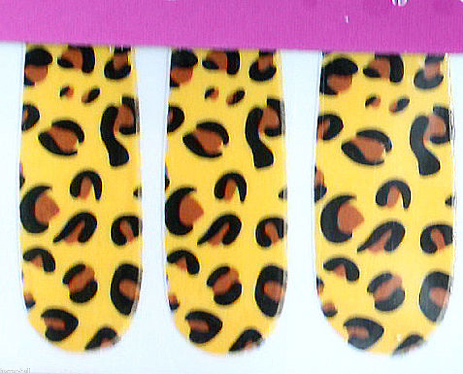 Punk Rave Rockabilly NAIL POLISH STICKERS Wild Cosplay Costume - LEOPARD... - $1.87