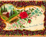 Floreale Greetings From Havelock Nebraska Ne Goffrato DB Cartolina Mano ... - £30.59 GBP