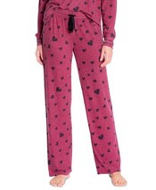 Insomniax Womens Printed Open Leg Pajama Pants Size Small Color Wine - £33.49 GBP