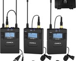 comica CVM-WM300A 96-Channel UHF Wireless Lavalier Microphone System Com... - $548.99