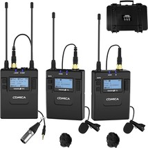 comica CVM-WM300A 96-Channel UHF Wireless Lavalier Microphone System Compatible  - £432.60 GBP