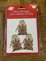Christmas House Christmas Fabric Gift Bags - $9.78