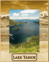 Lake Tahoe Laser Engraved Wood Picture Frame Portrait (4 x 6) - £23.71 GBP