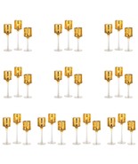 Nuptio 30 Pcs Glass Tealight Holders Gold Glass Candle Holders Bulk for Tea - €212,44 EUR