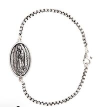 Our Lady of Guadalupe Box Chain Bracelet, New #MD-081 - €4,29 EUR