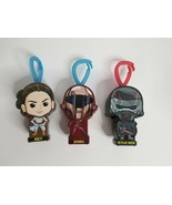 3 MCDONALD&#39;S Star Wars Keychains Lot Rey Kylo Ren Zorii Happy Meal Toys - £4.62 GBP