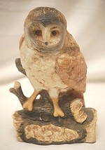 Barn Owl Bisque Figurine - £23.36 GBP