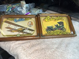 Set of 2 Wallace Berrie Wall hanging Curtiss Airplane &amp; Columbia Electri... - $25.00