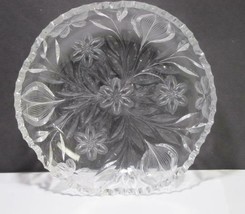 ABP cut glass low bowl Murillo Pairpoint Butterfly ANTIQUE C1 - £85.73 GBP