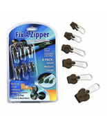 Fix a Zipper- 6 Zippers- Brown - £5.50 GBP