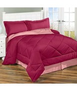 All-Seasons Reversible Comforter Set Berry Blush Full Queen - $28.49