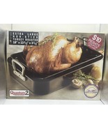 Quantum 2 Non-Stick Turkey Roaster Extra Large 30 lb Capacity 18x13.5x3.5 - £23.52 GBP