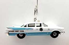 1959 Dodge Coronet Police Car Custom Christmas Ornament 1:64 Diecast White - £16.62 GBP