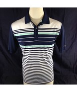 Greg Norman Mens Golf Play Dry Polo Shirt Short Sleeve Blue Sz L - £11.64 GBP