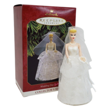 Vintage 1997 Hallmark Mattel Wedding Day Barbie Doll Keepsake Christmas Ornament - £21.66 GBP