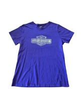 Harley Davidson Purple Women’s Short Sleeve T-Shirt Size XL Front and ba... - £12.09 GBP
