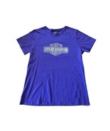 Harley Davidson Purple Women’s Short Sleeve T-Shirt Size XL Front and ba... - £12.16 GBP